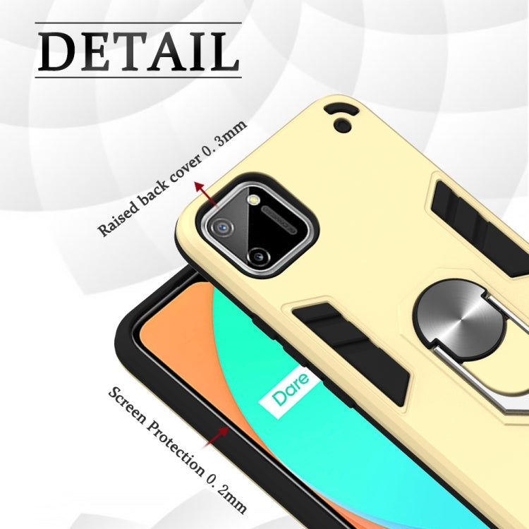 For OPPO Realme C11 Armour Series PC + TPU Protective Case with Ring Holder
