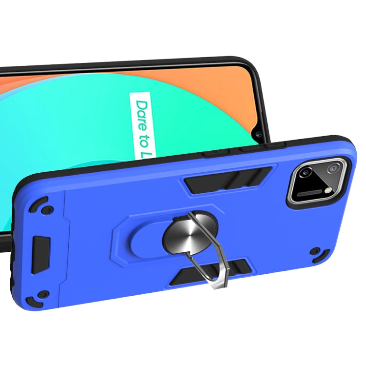 For OPPO Realme C11 Armour Series PC + TPU Protective Case with Ring Holder