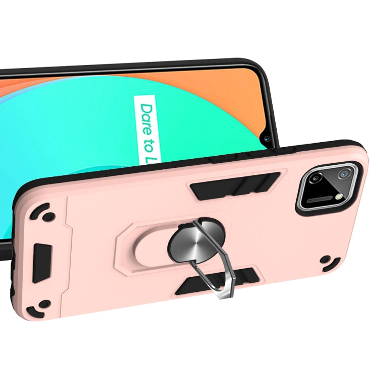 For OPPO Realme C11 Armour Series PC + TPU Protective Case with Ring Holder