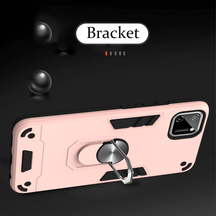 For OPPO Realme C11 Armour Series PC + TPU Protective Case with Ring Holder