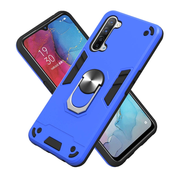 For OPPO Reno 3 Armour Series PC + TPU Protective Case with Ring Holder