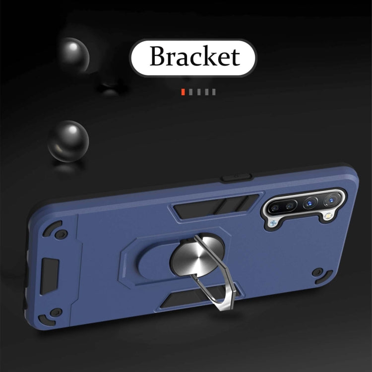 For OPPO Reno 3 Armour Series PC + TPU Protective Case with Ring Holder