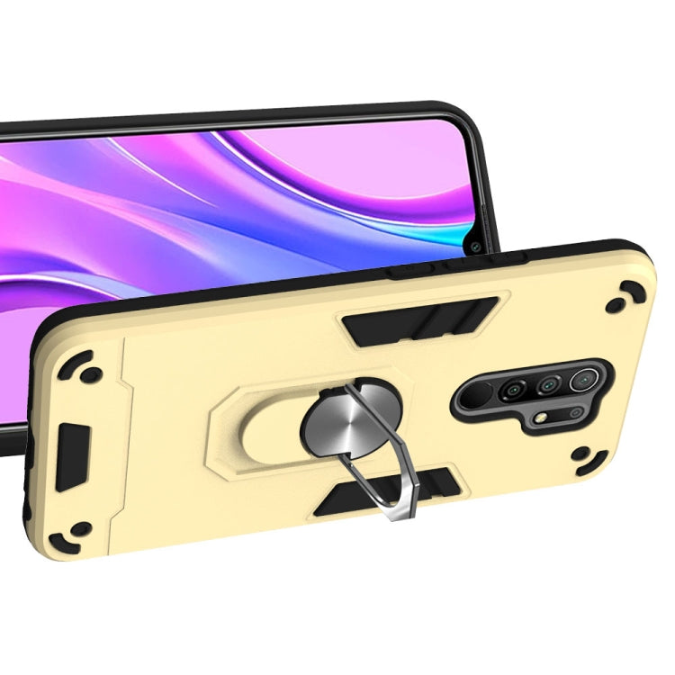 For Xiaomi Redmi 9 Armour Series PC + TPU Protective Case with Ring Holder
