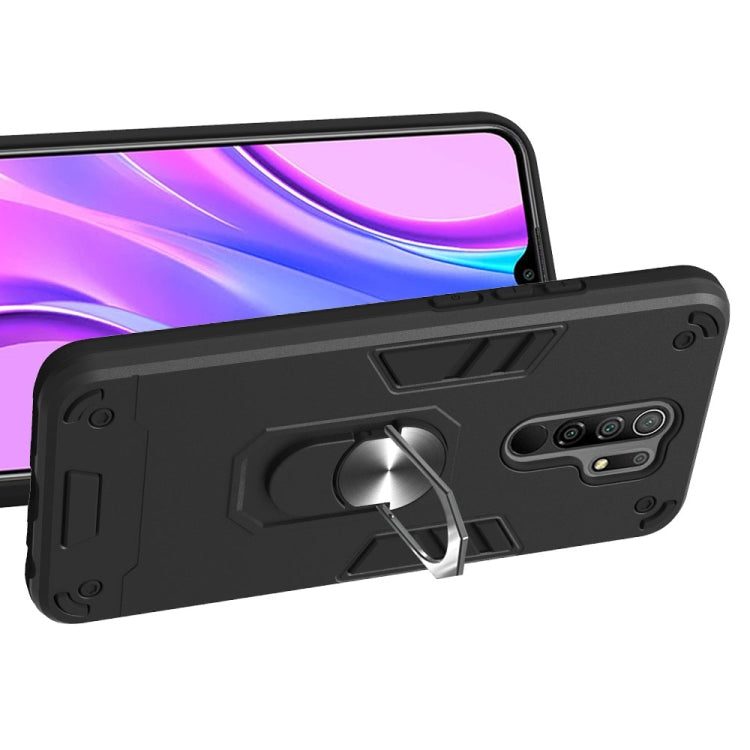 For Xiaomi Redmi 9 Armour Series PC + TPU Protective Case with Ring Holder