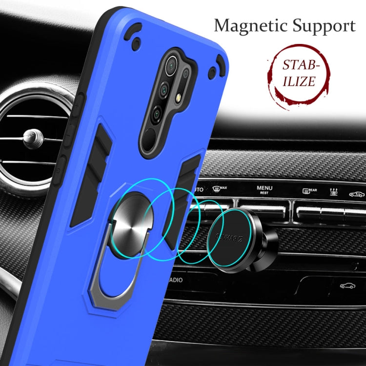 For Xiaomi Redmi 9 Armour Series PC + TPU Protective Case with Ring Holder