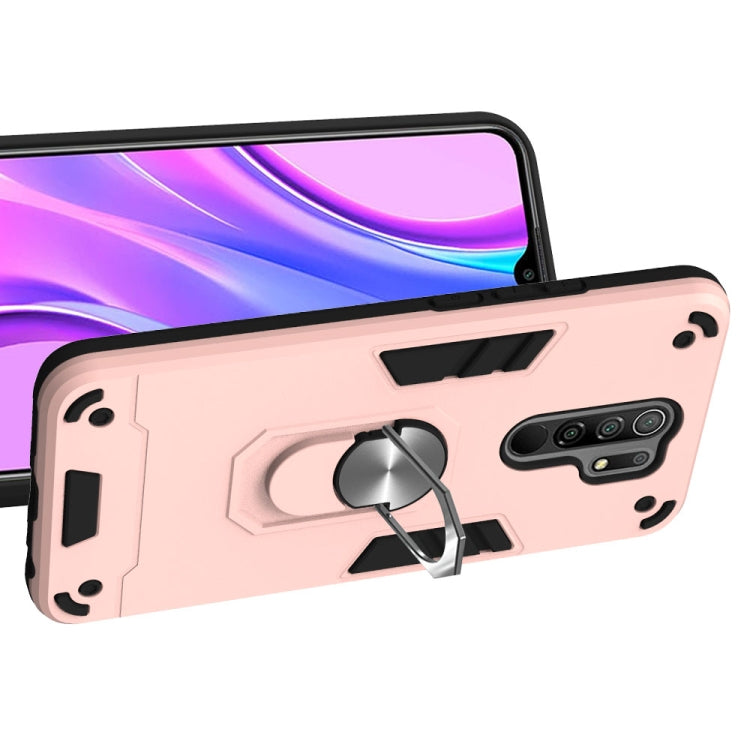 For Xiaomi Redmi 9 Armour Series PC + TPU Protective Case with Ring Holder