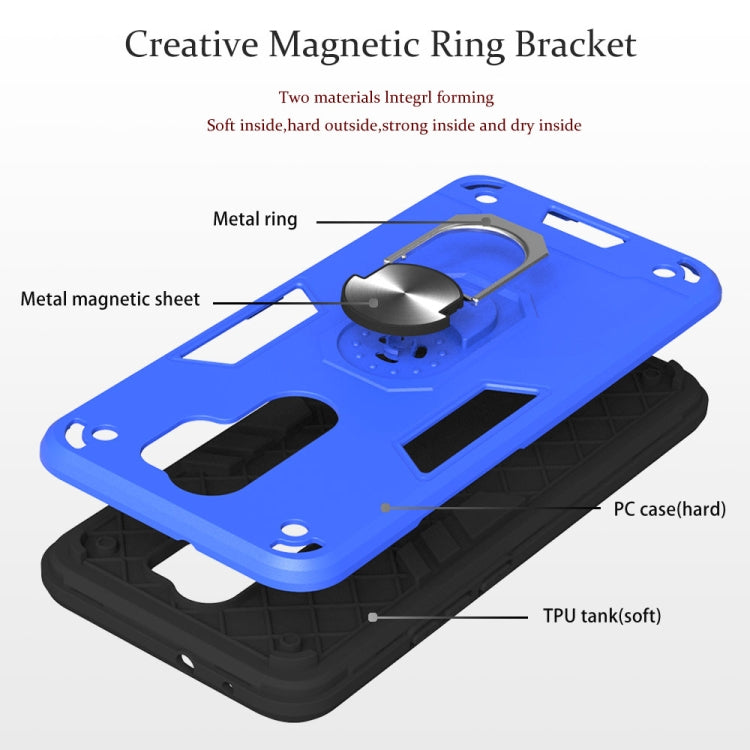 For Xiaomi Redmi 9 Armour Series PC + TPU Protective Case with Ring Holder