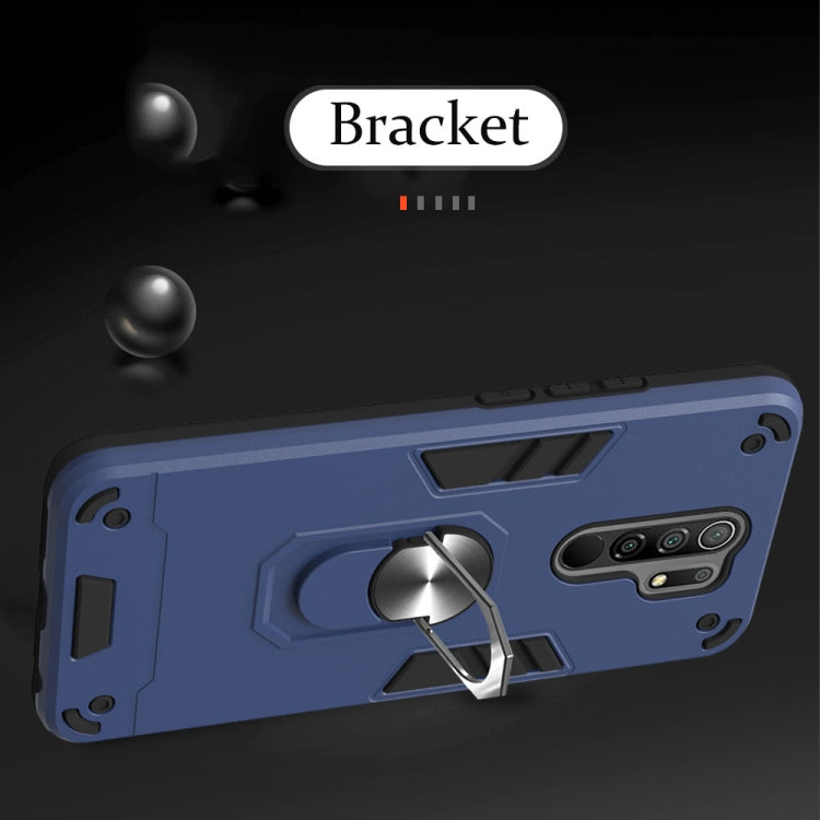 For Xiaomi Redmi 9 Armour Series PC + TPU Protective Case with Ring Holder