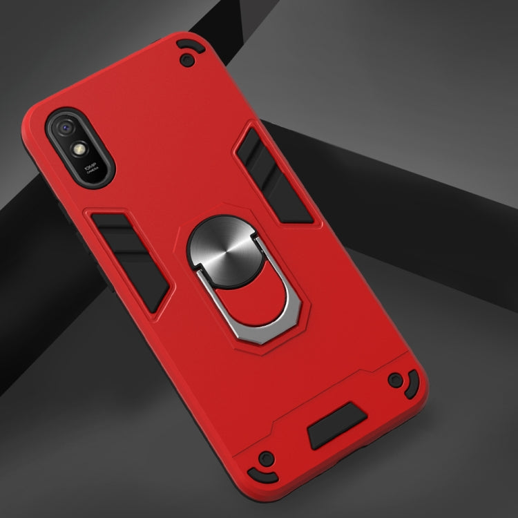 For Xiaomi Redmi 9A Armour Series PC + TPU Protective Case with Ring Holder