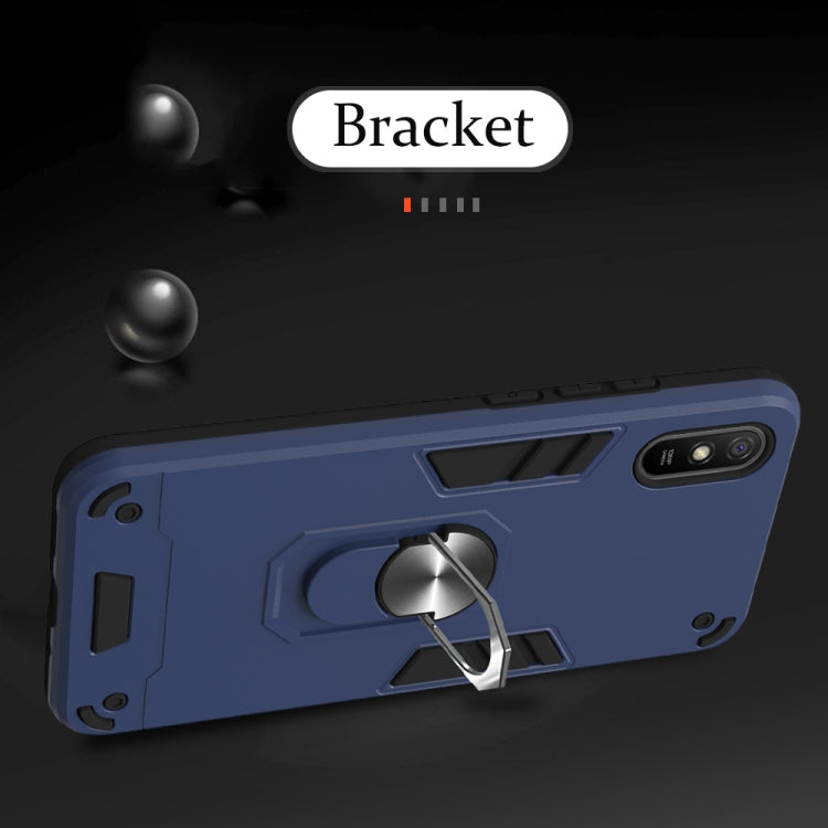 For Xiaomi Redmi 9A Armour Series PC + TPU Protective Case with Ring Holder