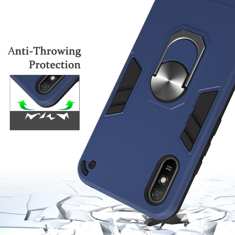 For Xiaomi Redmi 9A Armour Series PC + TPU Protective Case with Ring Holder