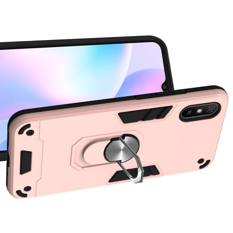 For Xiaomi Redmi 9A Armour Series PC + TPU Protective Case with Ring Holder