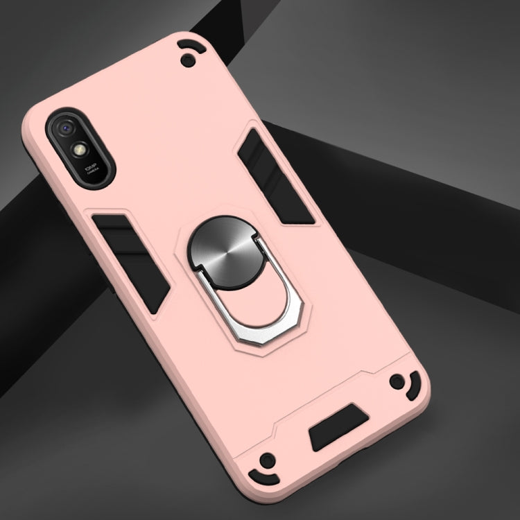 For Xiaomi Redmi 9A Armour Series PC + TPU Protective Case with Ring Holder