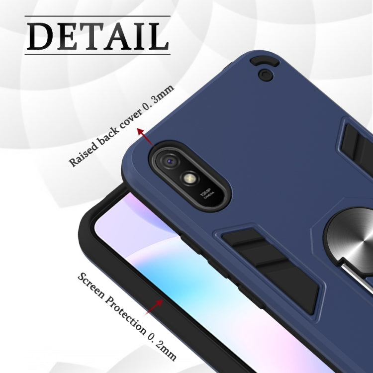 For Xiaomi Redmi 9A Armour Series PC + TPU Protective Case with Ring Holder