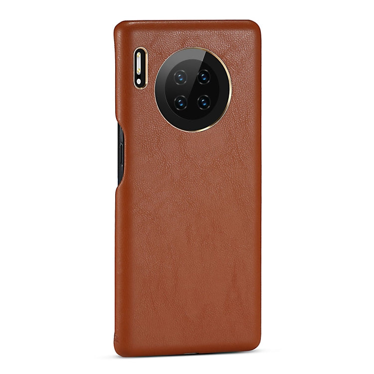 For Huawei Mate 30 Pro Lambskin Texture Four-Corner Full Coverage Leather + Metal Protective Case