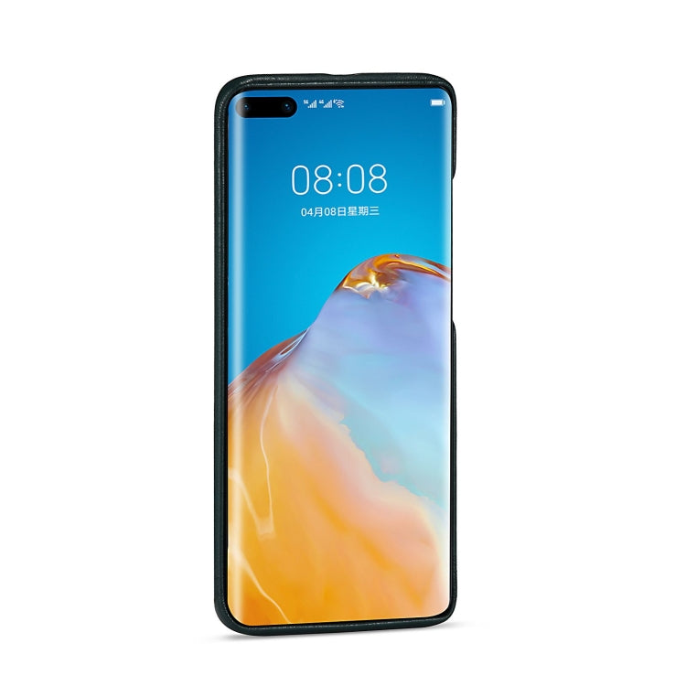 For Huawei P40 Pro Lambskin Texture Four-Corner Full Coverage Leather + Metal Protective Case