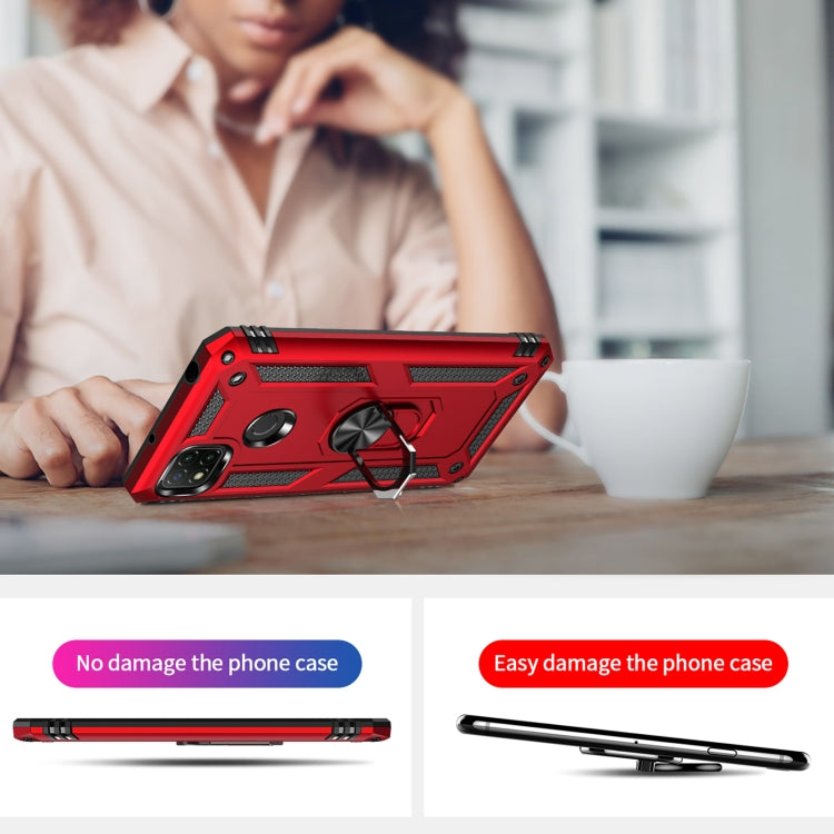 For Xiaomi Redmi 9C Shockproof TPU + PC Protective Case with 360 Degree Rotating Holder