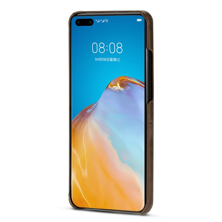 For Huawei P40 Pro Calf Texture PU + PC Protective Case with Card Slots