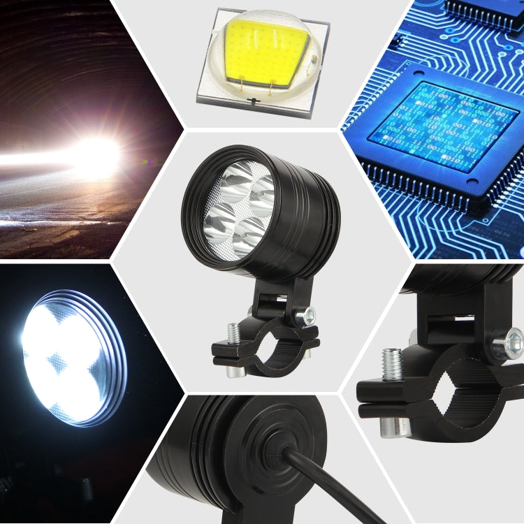 2 PCS 14W 6000K 1500LM DC9-80V Motorcycles A Column Lights, 4LEDs