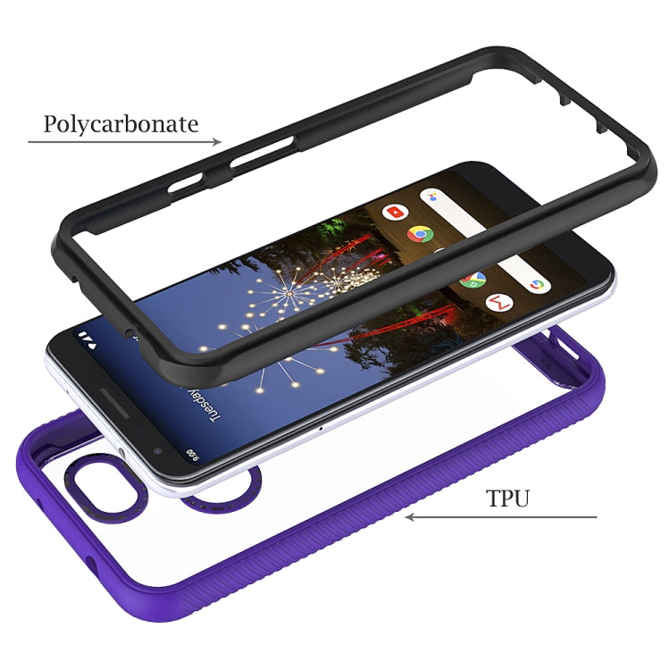 For Google Pixel 3a Starry Sky Solid Color Series Shockproof PC + TPU Protective Case