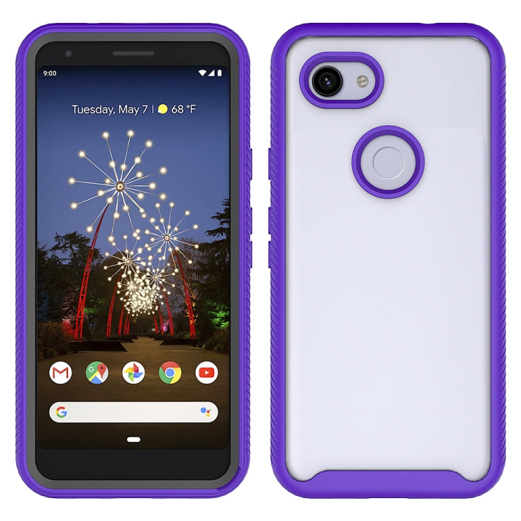 For Google Pixel 3a XL Starry Sky Solid Color Series Shockproof PC + TPU Protective Case