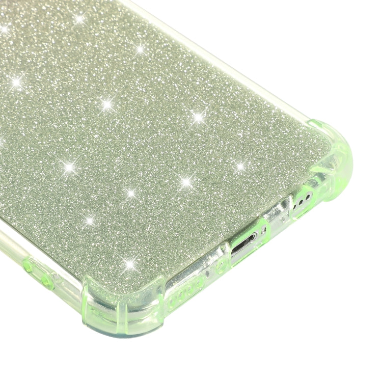 For Huawei nova 4e Gradient Glitter Powder Shockproof TPU Protective Case