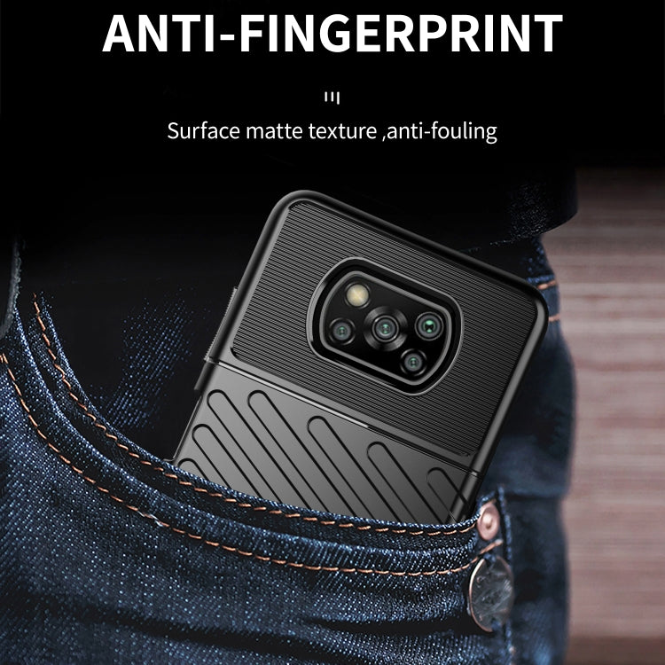 For Xiaomi Poco X3 NFC Thunderbolt Shockproof TPU Soft Case(Green)