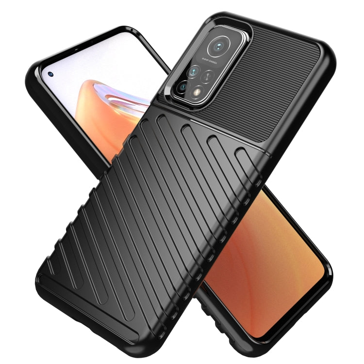 For Xiaomi Mi 10T 5G Thunderbolt Shockproof TPU Soft Case(Black)