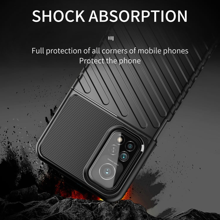For Xiaomi Mi 10T 5G Thunderbolt Shockproof TPU Soft Case(Black)