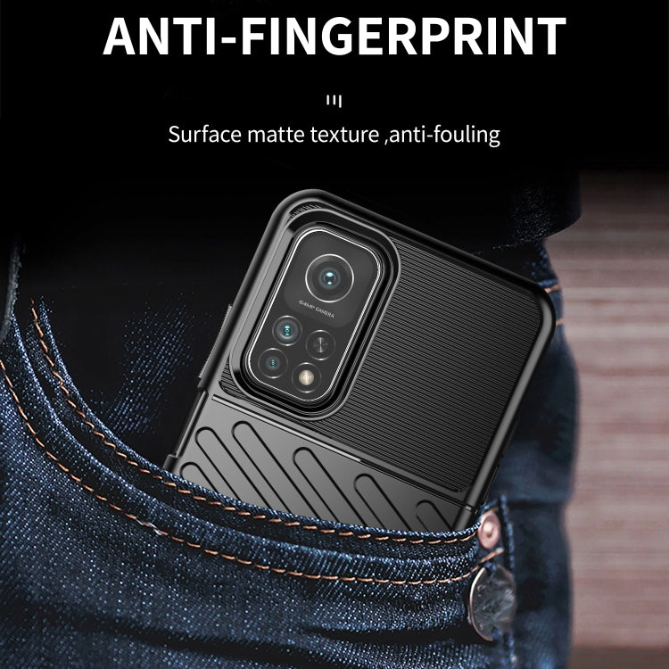 For Xiaomi Mi 10T 5G Thunderbolt Shockproof TPU Soft Case(Black)