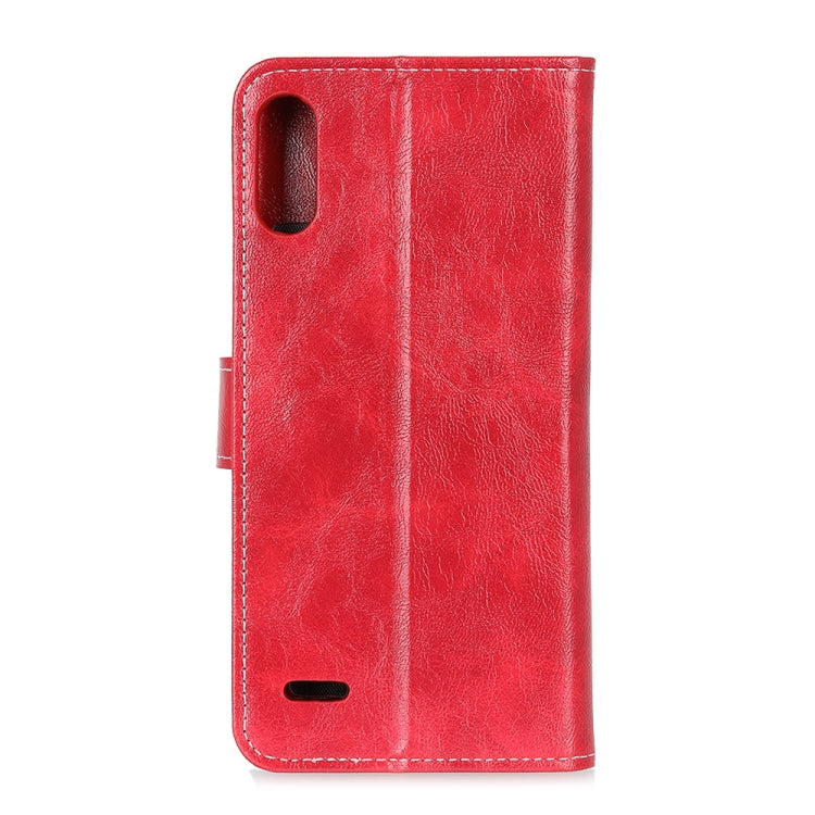 For LG K22 Retro Crazy Horse Texture Horizontal Flip Leather Case with Holder & Card Slots & Photo Frame & Wallet