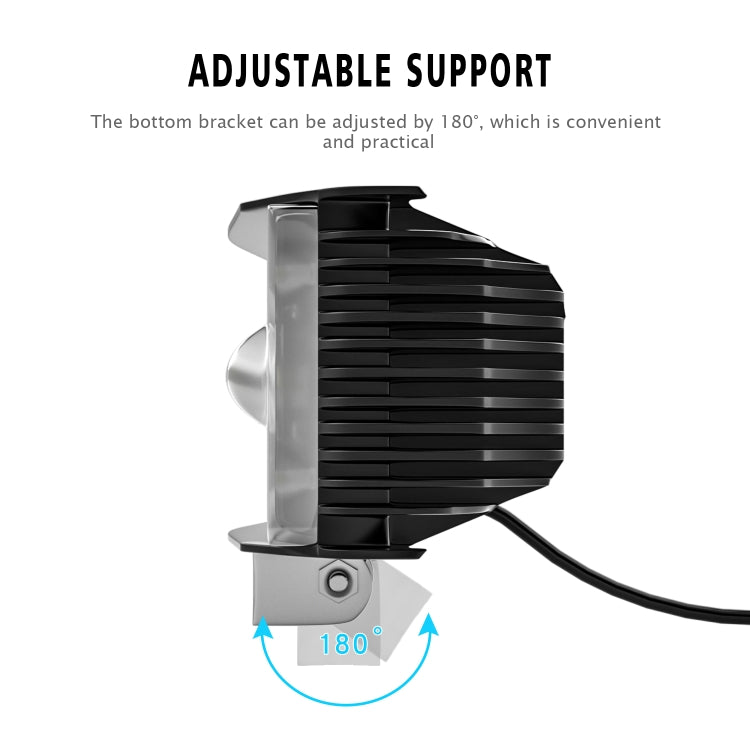 CS-1169A1 DC10-85V 30W 3000LM 6500K 12 LEDs Car Off-road Vehicle Modified Neptune Strip Light LED Headlight