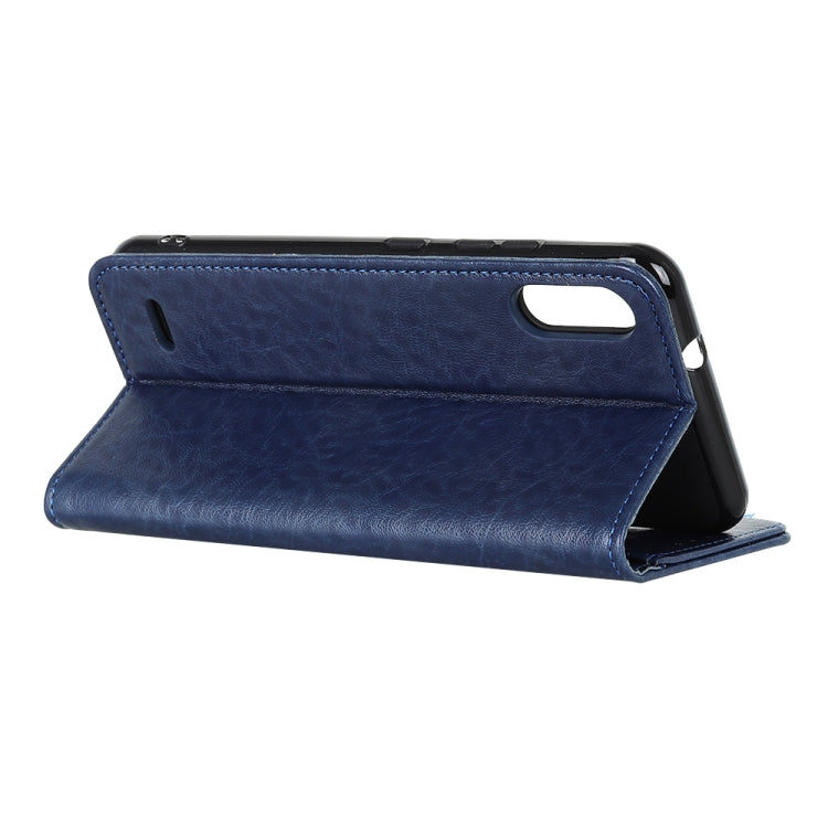 For LG K22 Magnetic Crazy Horse Texture Horizontal Flip Leather Case with Holder & Card Slots & Wallet