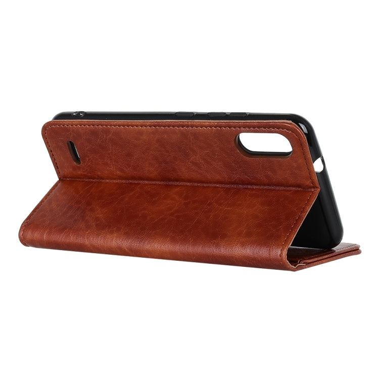 For LG K22 Magnetic Crazy Horse Texture Horizontal Flip Leather Case with Holder & Card Slots & Wallet