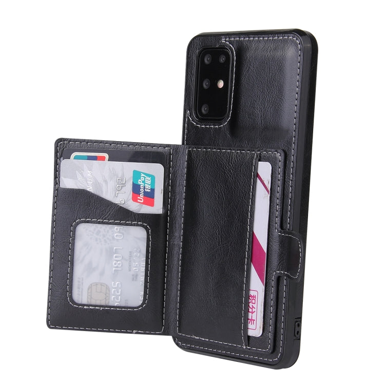 For Huawei P40 PU + TPU + PC Shockproof Back Cover Case with Card Slot & Holder