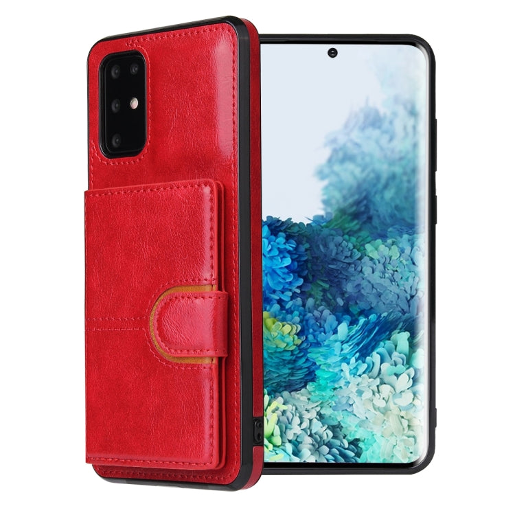 For Huawei P40 PU + TPU + PC Shockproof Back Cover Case with Card Slot & Holder