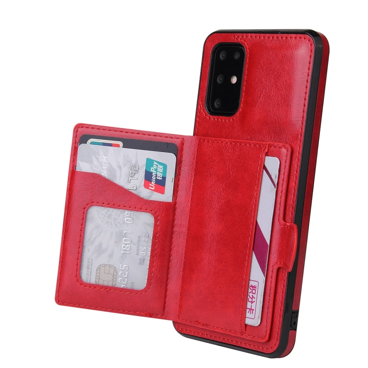 For Huawei P40 PU + TPU + PC Shockproof Back Cover Case with Card Slot & Holder