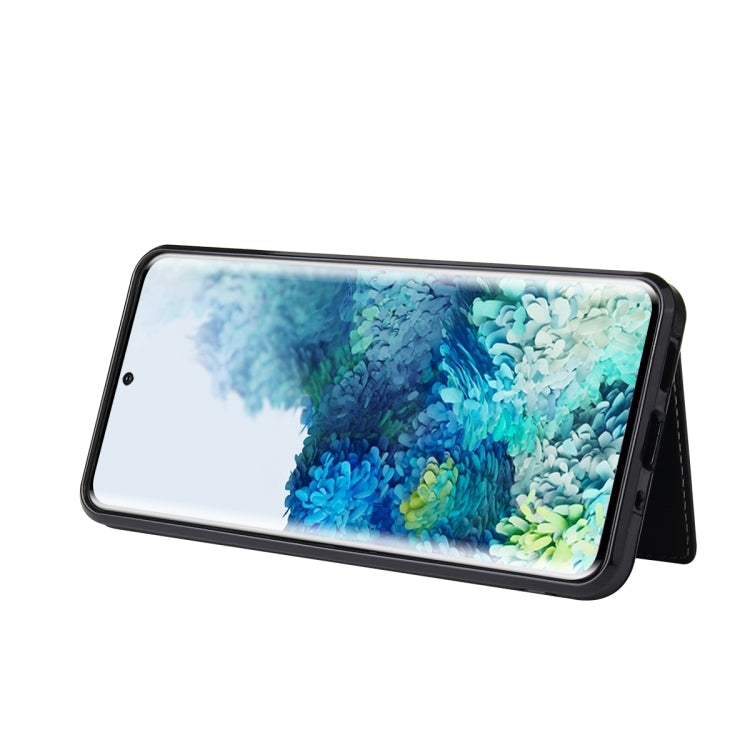 For Huawei P40 PU + TPU + PC Shockproof Back Cover Case with Card Slot & Holder