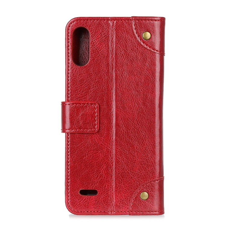 For LG K22 Copper Buckle Nappa Texture Horizontal Flip Leather Case with Holder & Card Slots & Wallet