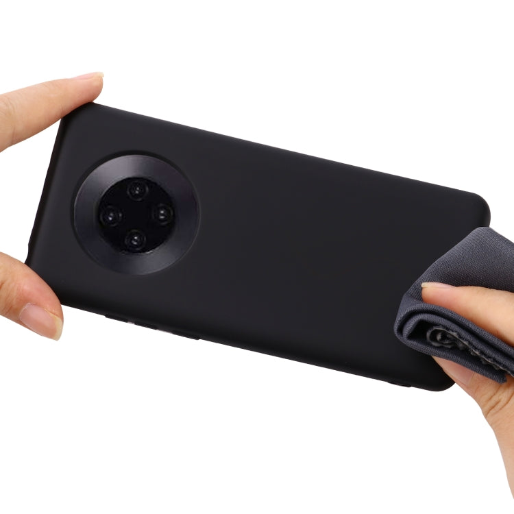 For Huawei Mate 40 Pure Color Liquid Silicone Shockproof Full Coverage Case