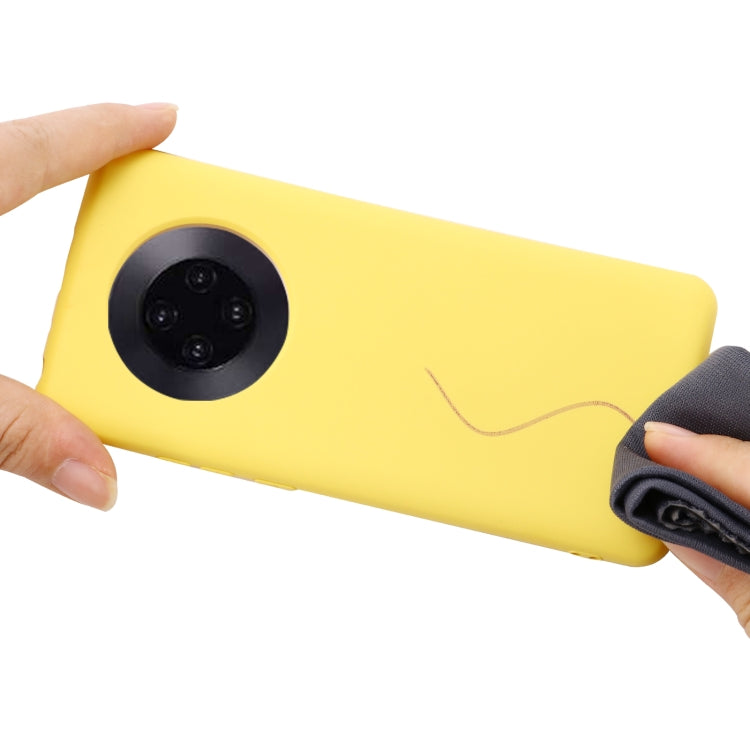 For Huawei Mate 40 Pure Color Liquid Silicone Shockproof Full Coverage Case