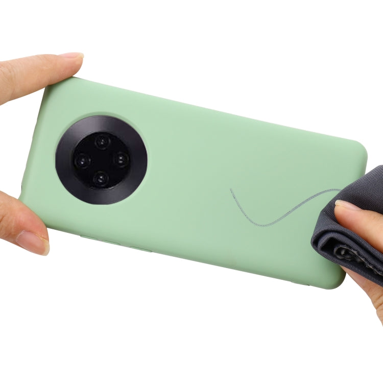 For Huawei Mate 40 Pure Color Liquid Silicone Shockproof Full Coverage Case