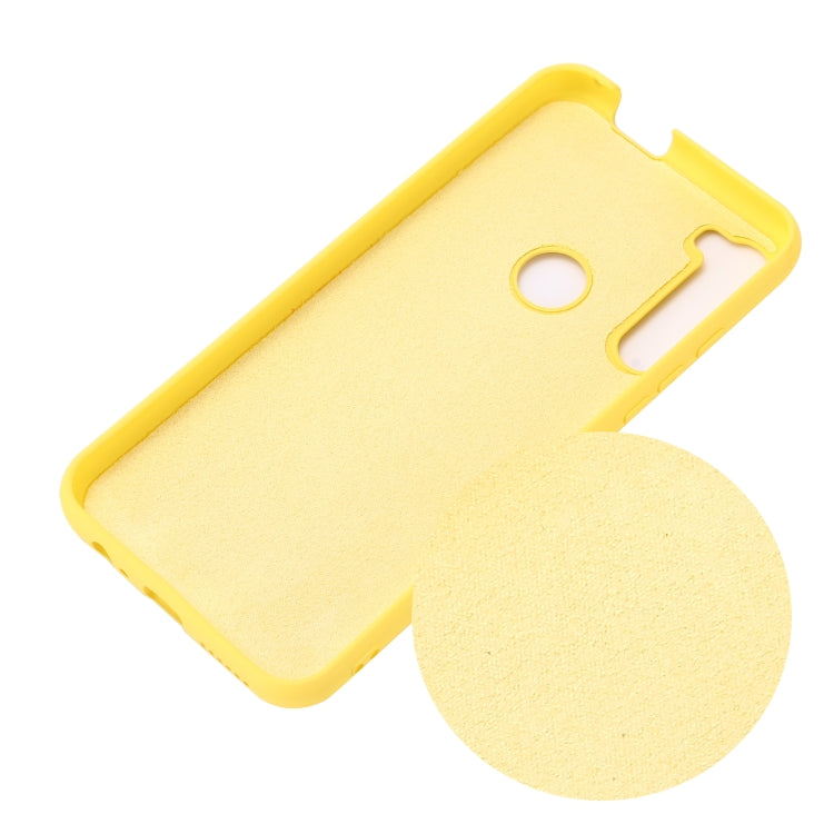 For Motorola One Fusion+ Pure Color Liquid Silicone Shockproof Full Coverage Case