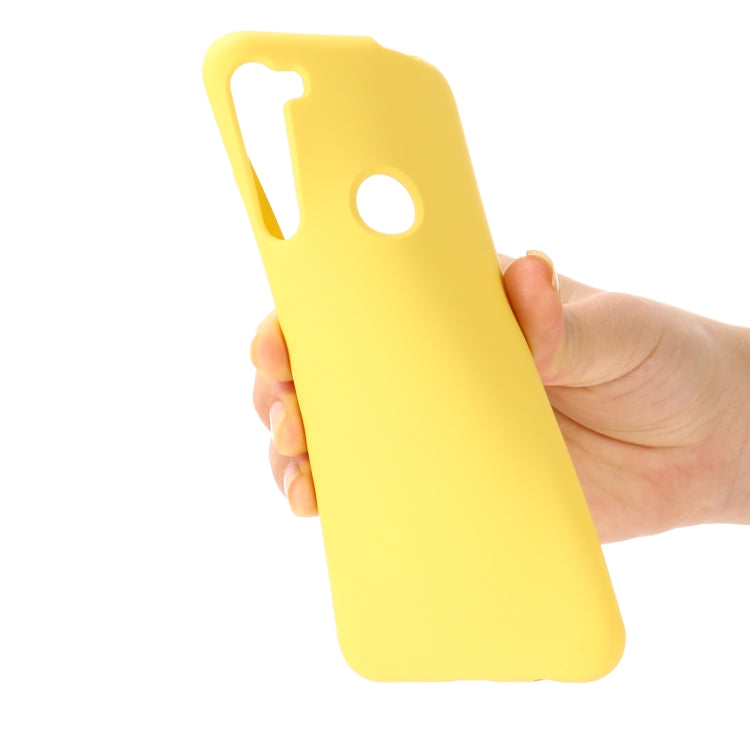 For Motorola One Fusion+ Pure Color Liquid Silicone Shockproof Full Coverage Case