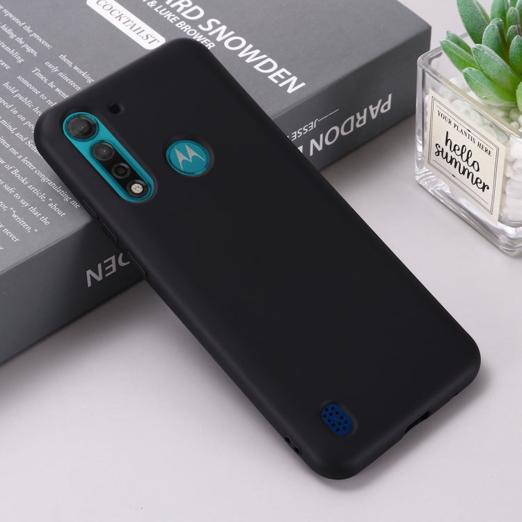 For Motorola Moto G8 Power Lite Pure Color Liquid Silicone Shockproof Full Coverage Case