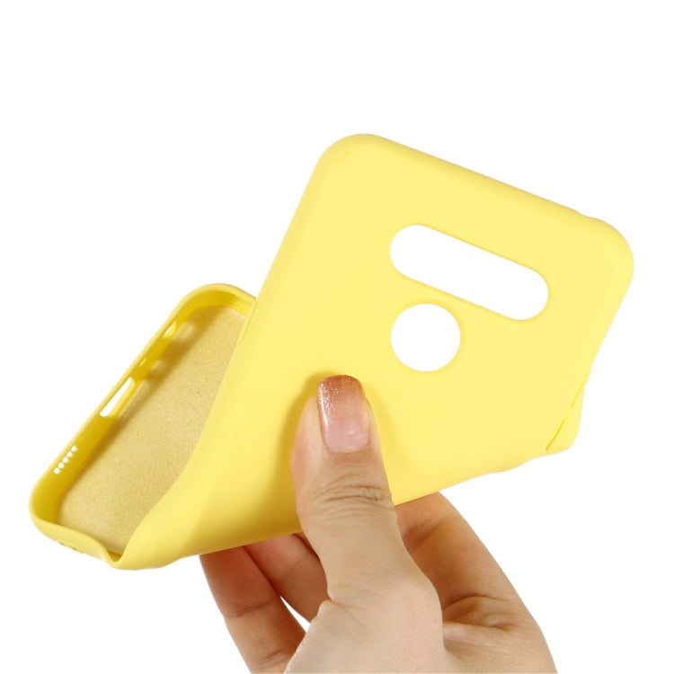 For LG K41S Pure Color Liquid Silicone Shockproof Full Coverage Case