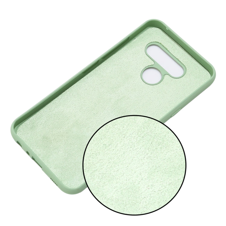 For LG K41S Pure Color Liquid Silicone Shockproof Full Coverage Case