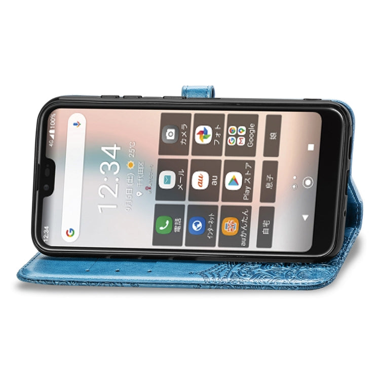 For Kyocera Gratina KYV48 Embossed Mandala Pattern TPU + PU Horizontal Flip Leather Case with Holder & Three Card Slots & Wallet