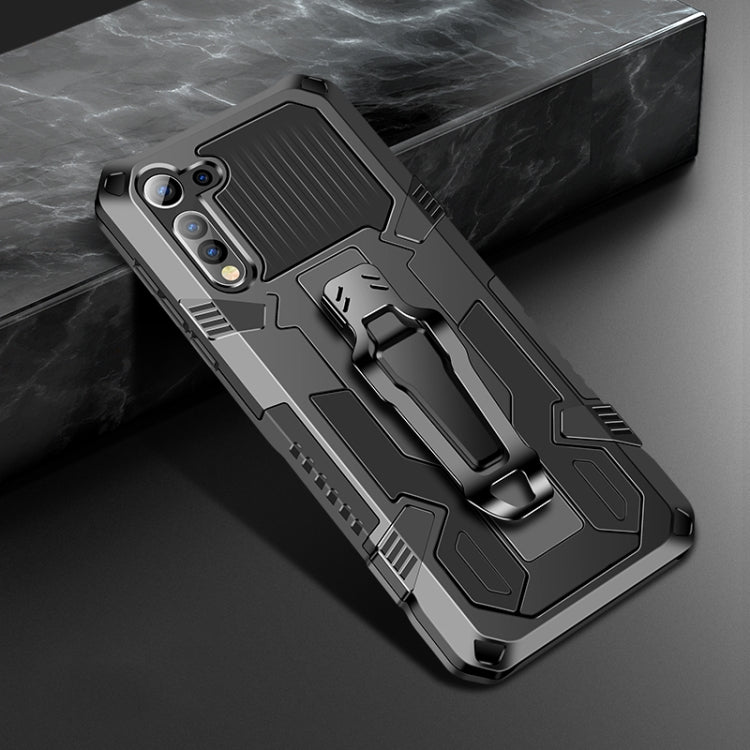 For Motorola Moto G8 Power Lite Machine Armor Warrior Shockproof PC + TPU Protective Case