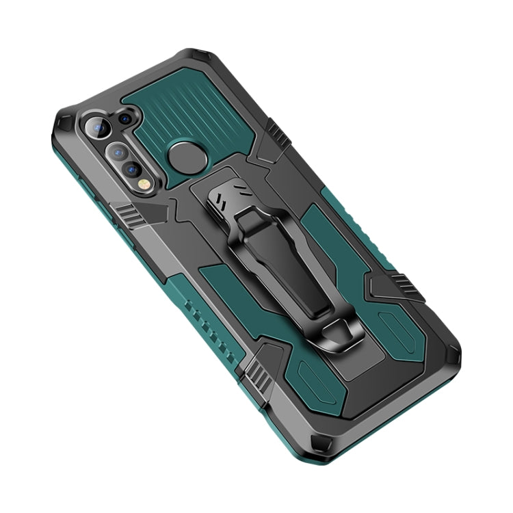 For Motorola Moto G8 Power Lite Machine Armor Warrior Shockproof PC + TPU Protective Case